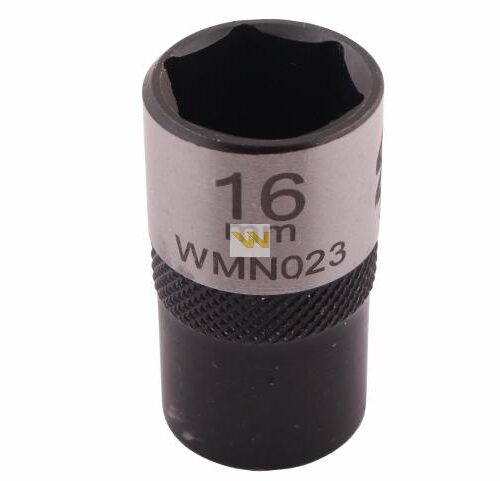 Nasadka sześciokątna 1/2". 16 mm. CrV50BV30. DIN 3124. Waryński