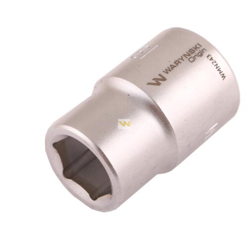 Nasadka sześciokątna 3/4". 19 mm. CrV50BV30. DIN 3124. Waryński