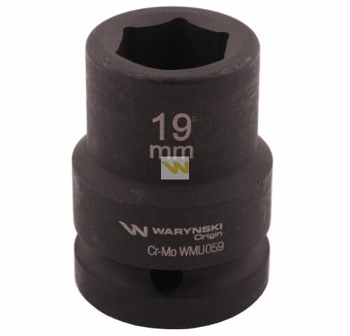 Nasadka udarowa sześciokątna 3/4". 19 mm. CrMo. DIN 3129. Waryński