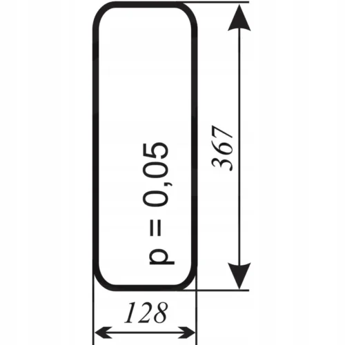 Szyba przednia dolna prawa 31 =57=106 =141