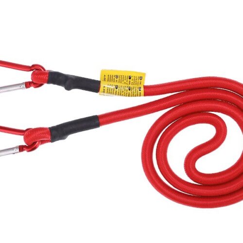 LINKA ELASTYCZNA Z KARABIŃCZYKAMI 120CM