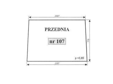 SZYBA NR 107 PRZEDNIA LUBSKO