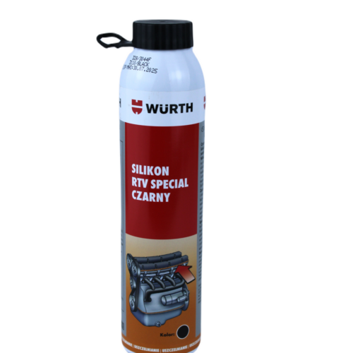 Masa uszczelniająca WURTH  silikon 200ML czarna