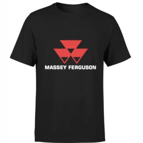 koszulka massey ferguson z logo czarna