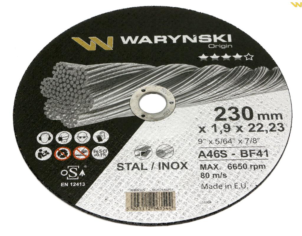 WMA315 tarcza do ciecia metalu waryński