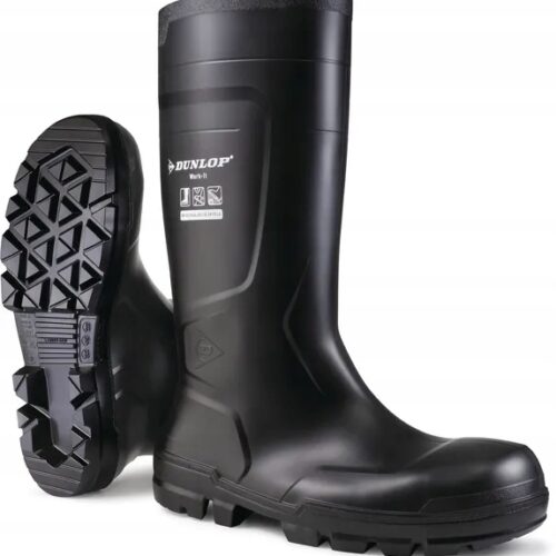 kalosze work it dunlop czarne