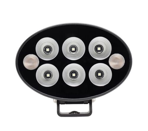 Lampa robocza + lampa ostrzegawcza pomarańczowa LED, owalna 36W 3500lm 12-24V 155x105x58